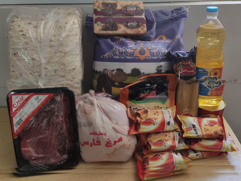 توزیع بسته های سبد کالای اردیبهشت ۱۴۰۴ در خیریه مروا 